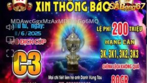 GIẢI VÔ ĐỊCH CÚP C3 NGÀY 11/6/2025